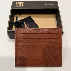 NWT Frye Men’s Brown Cognac Leather Card Case